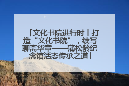 文化书院进行时丨打造“文化书院”，续写聊斋华章——蒲松龄纪念馆活态传承之道