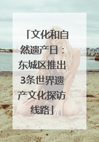 文化和自然遗产日：东城区推出3条世界遗产文化探访线路