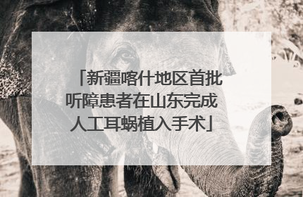新疆喀什地区首批听障患者在山东完成人工耳蜗植入手术
