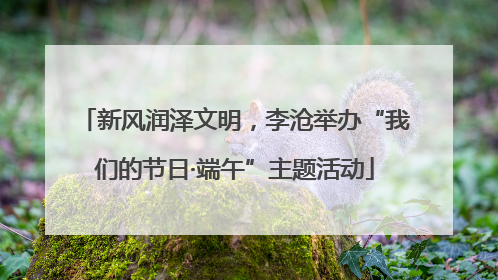 新风润泽文明，李沧举办“我们的节日·端午”主题活动