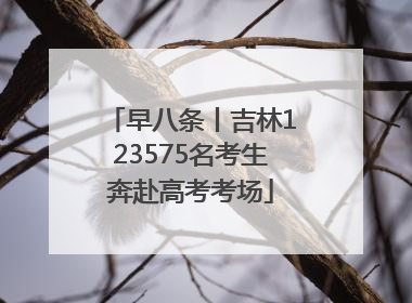 早八条丨吉林123575名考生奔赴高考考场