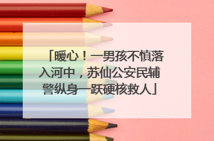 暖心！一男孩不慎落入河中，苏仙公安民辅警纵身一跃硬核救人