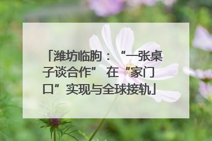 潍坊临朐：“一张桌子谈合作” 在“家门口”实现与全球接轨