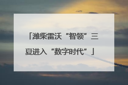 潍柴雷沃“智领”三夏进入“数字时代”