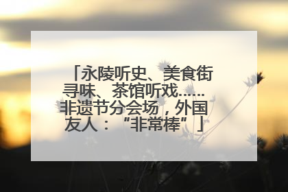 永陵听史、美食街寻味、茶馆听戏……非遗节分会场，外国友人：“非常棒”
