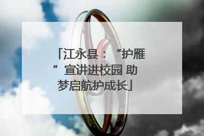 江永县：“护雁”宣讲进校园 助梦启航护成长