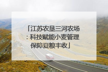 江苏农垦三河农场：科技赋能小麦管理保障夏粮丰收