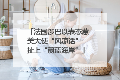 法国涉巴以表态惹美大使“风凉话” 扯上“蔚蓝海岸”