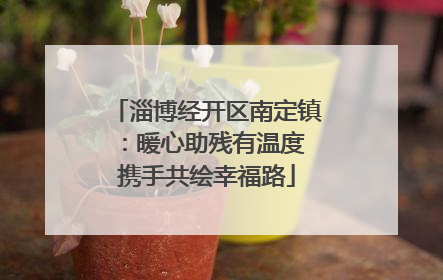 淄博经开区南定镇：暖心助残有温度 携手共绘幸福路