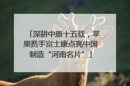 深耕中原十五载，苹果携手富士康点亮中国制造“河南名片”
