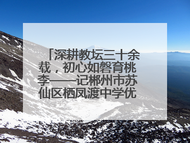深耕教坛三十余载，初心如磐育桃李——记郴州市苏仙区栖凤渡中学优秀教师黄辉华