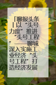 聊报头条丨以“头号力度”推进“头号工程”——聊城深入实施工业经济“头号工程”打造经济发展强引擎
