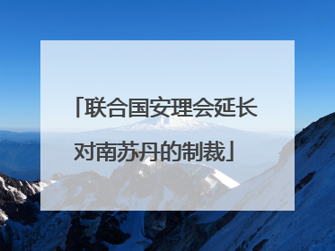 联合国安理会延长对南苏丹的制裁