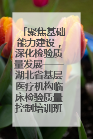 聚焦基础能力建设，深化检验质量发展——湖北省基层医疗机构临床检验质量控制培训班（孝感站）成功举办