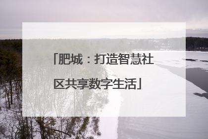 肥城：打造智慧社区共享数字生活