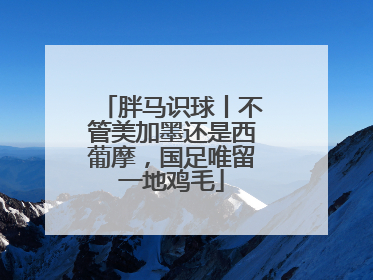 胖马识球丨不管美加墨还是西葡摩，国足唯留一地鸡毛