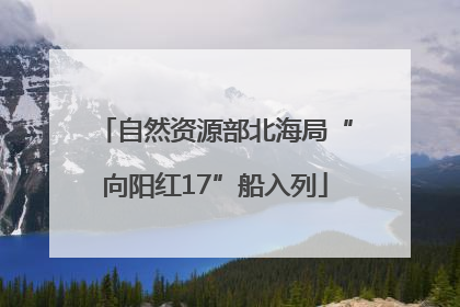 自然资源部北海局“向阳红17”船入列