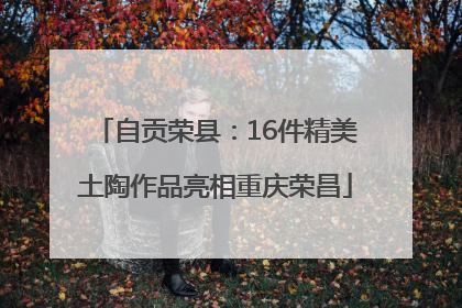 自贡荣县：16件精美土陶作品亮相重庆荣昌