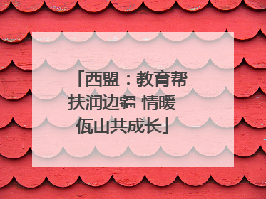 西盟：教育帮扶润边疆 情暖佤山共成长