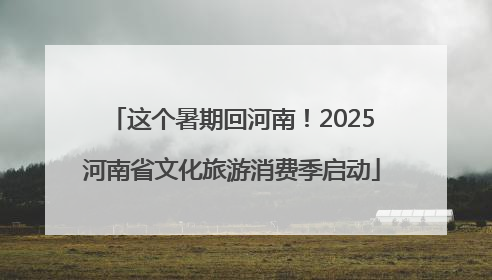 这个暑期回河南！2025河南省文化旅游消费季启动