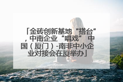 金砖创新基地“搭台”，中南企业“唱戏” 中国（厦门）-南非中小企业对接会在厦举办