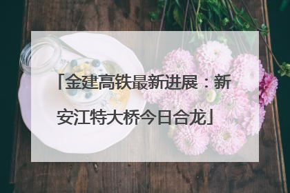 金建高铁最新进展：新安江特大桥今日合龙