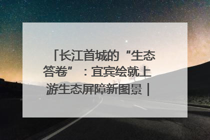 长江首城的“生态答卷”：宜宾绘就上游生态屏障新图景｜中华环保世纪行