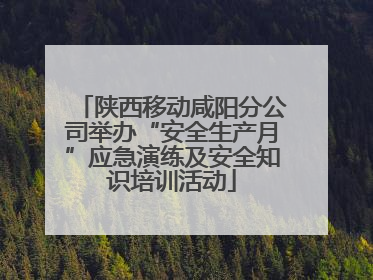陕西移动咸阳分公司举办“安全生产月”应急演练及安全知识培训活动
