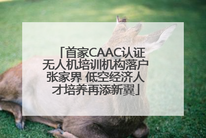 首家CAAC认证无人机培训机构落户张家界 低空经济人才培养再添新翼