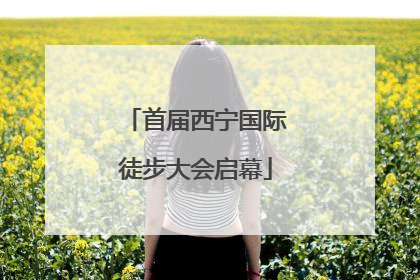 首届西宁国际徒步大会启幕