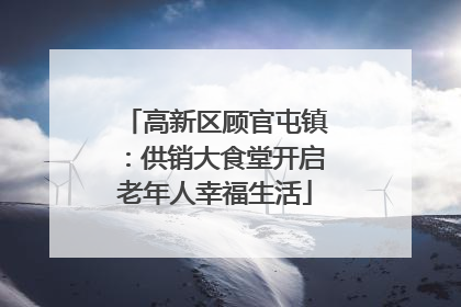 高新区顾官屯镇：供销大食堂开启老年人幸福生活