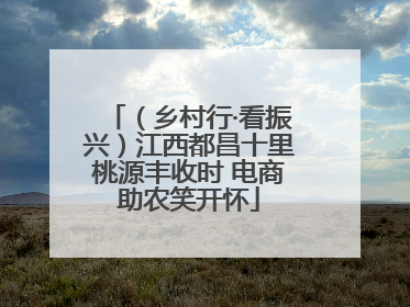 （乡村行·看振兴）江西都昌十里桃源丰收时 电商助农笑开怀