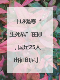 18强赛“生死战”在即，国足25人出征印尼