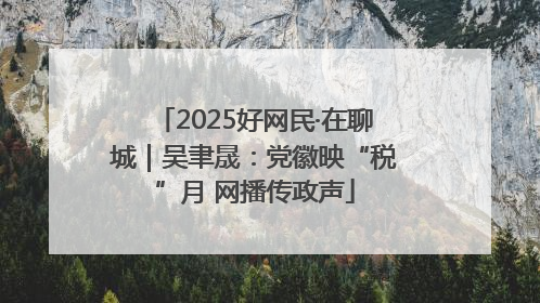 2025好网民·在聊城｜吴聿晟：党徽映“税”月 网播传政声