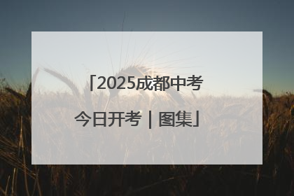 2025成都中考今日开考｜图集