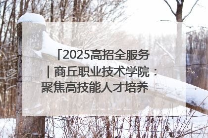 2025高招全服务｜商丘职业技术学院：聚焦高技能人才培养 谱写高质量发展篇章