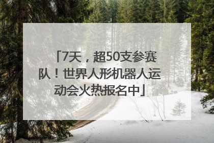 7天，超50支参赛队！世界人形机器人运动会火热报名中