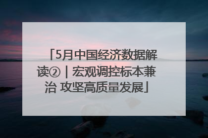 5月中国经济数据解读②｜宏观调控标本兼治 攻坚高质量发展