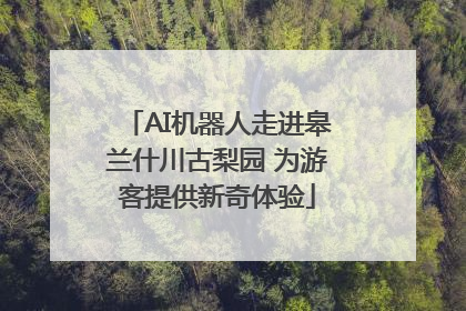 AI机器人走进皋兰什川古梨园 为游客提供新奇体验