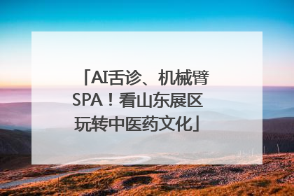 AI舌诊、机械臂SPA！看山东展区玩转中医药文化